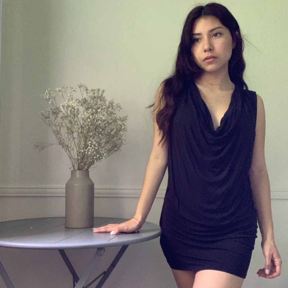 Little black tshirt dress
